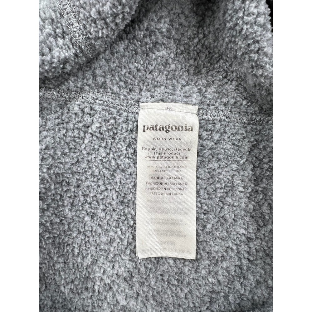 Patagonia Women's Med Better Sweater 1/4 Zip Pullover Big Sky Montana Gray 25618 - Picture 9 of 11